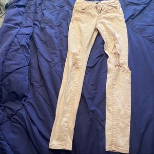 Distressed jeans